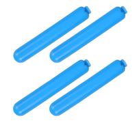 UTHCLO 4 Pièces Bâtonnet de Glace Cylindrique Bleu en PE pour Bouteilles d'eau Verre, Insertion et Retrait sans Couture, Prévient Les Déversements, pour Activités en Plein Air