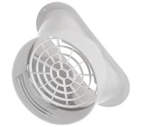UTHCLO Adaptateur de tuyau d'échappement et filet en plastique, raccord d'échappement à bouche plate, avec filet, pour climatiseurs, safe to use, 1 set