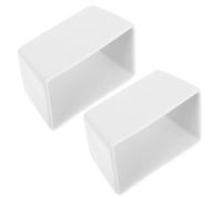 UTHCLO Boîtes à Sucre Récipient Fiable et Élégant Lot de 2 en Céramique Blanche Rectangulaire pour Sucre ou Bonbons pour Cuisine et Tables à Café