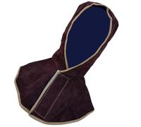 UTHCLO Cagoule de Soudage Casquette Soudeur Unisexe en Cuir de Vachette Ignifugée avec Protection pour Cou et Épaules 1 Pièce, Drapé Anti-étincelles Couleur Aléatoire