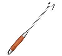UTHCLO Crochet à Viande en Acier Inoxydable Solide 40 Cm, Ustensile Rotatif pour Barbecue, Accessoire Boucher Professionnel, Usage Domestique et Extérieur, Camping et Fêtes