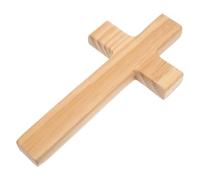 UTHCLO Croix Murale en Bois 20 CM Figure de Jésus Décoration Croix Chrétienne pour Mur Ornement Religieux pour Baptême et Confirmation Sculpture Murale Catholique pour Intérieur Sacré