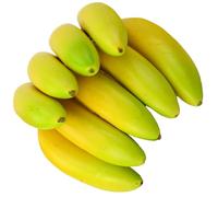 UTHCLO Décoration Banane Factice Réaliste 9 Têtes Jaune Imitation, Accessoire Modèle de Fruit pour Décoration Intérieure, Ornement Photo pour Table, la Cuisine et Fêtes