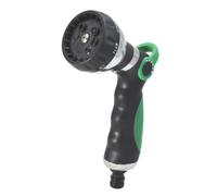 UTHCLO Embout de Tuyau Noir 8 Modes D'arrosage, Pulvérisateur Manuel Poignée Antidérapante en Abs et Alliage de Zinc, pour Nettoyer Jardin et Allée