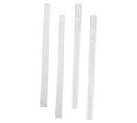 UTHCLO Guide Abaisseur Pâtisserie en Acrylique, 2 Paires, pour Mesurer la Pâte, Règle de Cuisson, Lisseur à Biscuits, Compatible Rolling Pin