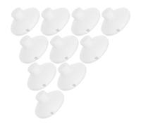 UTHCLO Interrupteur à Pied Rond Blanc en Plastique, Fonctionnement Mains Libres Stable, Pack de 10 Pièces pour Lampadaires et Environnements à Fort Trafic