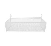 UTHCLO Panier Suspendu Grand Format Blanc en Plastique Résistant à L’humidité pour Lit Superposé de Dortoir, Organisateur de Salle de Bain Mural Polyvalent, Rangement Peu Encombrant
