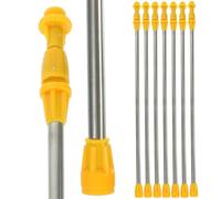 UTHCLO Perche en Acier Inoxydable Pulvérisateur Télescopique Plusieurs styles 8pcs Design Ergonomique et Amélioration de L'efficacité D'arrosage pour Remplacement Manche Plusieurs styles