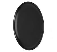 UTHCLO Plaque à Pizza Ronde en Acier Inoxydable Noire Antiadhésive Résistante Facile à Utiliser pour Cuisson Professionnelle les Pizzerias et Cafés