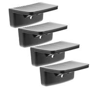 UTHCLO Poignée Amovible Antidérapantes en Bakélite Noire Lot de 4 Pièces Accessoires Cuisine pour Casserole et Marmite