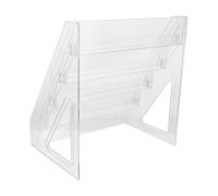 UTHCLO Porte-Cartes Résistant aux Rayures et Design Élégant et Compact en Acrylique Transparent à 5 Niveaux pour Organisation par Étages de Bureau pour Usage Personnel