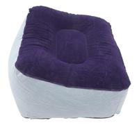 UTHCLO Pouf Gonflable en PVC Tissu en Flocage, Coussin Repose-Pieds de Voyage Léger et Facile à Ranger, Confort en Extérieur Déplacement