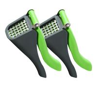 UTHCLO Presse-ail Manuel 2 Pièces en Acier Inoxydable Surface Polie, Accessoire la Cuisine pour et Robuste et Anti-rouille Accessoire de la Cuisine Maison Hôtel