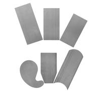 UTHCLO Racloir Menuisier en Acier Haute Dureté 6pcs Design Ergonomique, Contrôle Précis pour Restauration de Meubles et Travail du Bois
