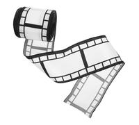 UTHCLO Ruban De Film Noir Et Blanc Pour Bricolage, Ruban Présent 6,3 Cm x 9,14 M, Décor Cinéma Diy, Accessoires Créatifs Pour Fêtes à Thème Et Emballages Présent