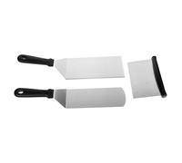 UTHCLO Spatules à Steak Set 3 Pièces en Pp Argenté en Acier Inoxydable Faciles à Nettoyer, pour et Retournement Cuisine