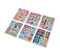 UTHCLO Stickers Muraux Éducatifs en Vinyle pour Chambre D'garçon et Filles avec Alphabet et Animaux, Réutilisables, pour Chambres et Salles de Garderie