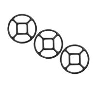 UTHCLO Support en Fonte Émaillée Noir 3 Pièces pour Cuisinière à Gaz, Accessoires pour Wok et Poêles, Anneaux Plats Stables pour Contrôle de Chaleur et Cuisson Sûre