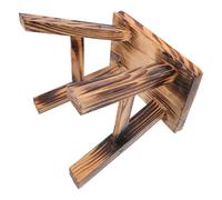 UTHCLO Tabouret Simple en Bois Massif Bords Arrondis Lisses, Selle Courte, Tabouret Haut Polyvalent pour Maison et Dortoir, Usage Pratique pour Tout Âge