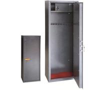 Utilia Armoire à fusils avec 10 emplacements en acier blindé avec coffre