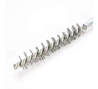 Utoolmart Lot de 2 brosses de nettoyage rondes en fil d'acier, interface filetée M12, diamètre 18 mm, longueur 160 mm