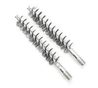 Utoolmart Lot de 2 brosses de nettoyage rondes en fil d'acier, interface filetée M12, diamètre 25 mm, longueur 160 mm