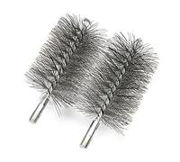 Utoolmart Lot de 2 brosses de nettoyage rondes en fil d'acier M12 - Diamètre : 80 mm - Longueur : 160 mm