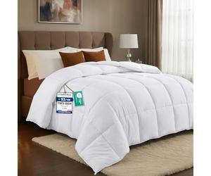 Utopia Bedding Couette 140 x 200 cm, Couette légère avec Rembourrage en Polyester pour 4 Saisons, Microfibre 1 Personne (Blanc)