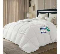 Utopia Bedding Couette Chaude 200x200 cm, Couette Douce et Douillette avec Rembourrage en Polyester (Blanc)