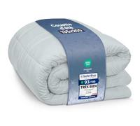 Utopia Bedding Couette d'été, Légère, 135x200 cm, 200 g/m², Gris Clair | Couette Sans Housse Avec Matelassage À Carreaux, Lavable En Machine Pour Une Chaleur Agréable Et Des Nuits Douillettes