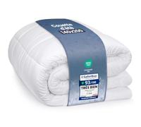 Utopia Bedding Couette d'été, Légère, 140 x 200 cm, 200 g/m², Blanc | Couette Sans Housse Avec Matelassage À Carreaux, Lavable En Machine Pour Une Chaleur Agréable Et Des Nuits Douillettes