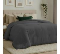 Utopia Bedding Couette en Duvet Alternatif pour Toutes Les Saisons, pour très Grand lit, Gris avec languettes d'angle, Lavable en Machine