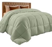 Utopia Bedding Couette sans Housse avec languettes d'angle, Couture carrée pour lit King Size (259 x 229 cm), tog 10,5 (Vert Sauge)
