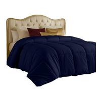 Utopia Bedding, Couette sans Housse pour Toute l'année 4,5 tog, en Microfibre Douce et Respirante à Point carré, idéale pour Temps Froid, Lavable en Machine (Bleu Marine, lit jumeau)