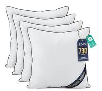 Utopia Bedding Coussin, Coussins de Garnissage, Canapé Oreillers, Rembourrage Coussins, Intérieur Coussin Salon (4, Blanc, 55x55 cm)