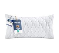 Utopia Bedding Coussins Matelassés 40 x 70 cm Lot de 1, Blanc | Oreillers Matelassés, Confort Doux et Moelleux, Polyvalents, Housse Matelassée Respirante, Conservent Leur Volume