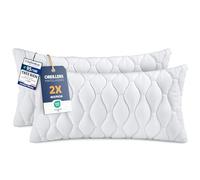 Utopia Bedding Coussins Matelassés 40 x 70 cm Lot de 2, Blanc