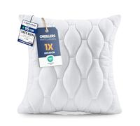 Utopia Bedding Coussins Matelassés 60 x 60 cm Lot de 1, Blanc | Oreillers Matelassés, Confort Doux et Moelleux, Polyvalents, Housse Matelassée Respirante, Conservent Leur Volume