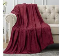 Utopia Bedding Couverture Polaire [152x127 cm, Bourgogne] Plaid pour Lits, Canapés, Chaises et Divans - 300 GSM Couverture Chaude, Douce et Épaisse pour Toutes Les Saisons