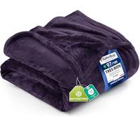 Utopia Bedding Couverture Polaire [200x150 cm, Violet] Plaid pour Lits, Canapés, Chaises et Divans - 300 GSM Couverture Chaude, Douce et Épaisse pour Toutes Les Saisons