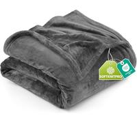 Utopia Bedding Couverture Polaire [228x213 cm, Gris] Plaid pour Lits, Canapés, Chaises et Divans - 300 GSM Couverture Chaude, Douce et Épaisse pour Toutes Les Saisons