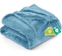 Utopia Bedding Couverture Polaire [228x228 cm, Bleu délavé] Plaid pour Lits, Canapés, Chaises et Divans - 300 GSM Couverture Chaude, Douce et Épaisse pour Toutes Les Saisons