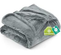 Utopia Bedding Couverture Polaire [228x228 cm, Gris Cendré] Plaid pour Lits, Canapés, Chaises et Divans - 300 GSM Couverture Chaude, Douce et Épaisse pour Toutes Les Saisons