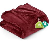 Utopia Bedding Couverture Polaire [259x228 cm, Bourgogne] Plaid pour Lits, Canapés, Chaises et Divans - 300 GSM Couverture Chaude, Douce et Épaisse pour Toutes Les Saisons