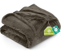 Utopia Bedding Couverture Polaire [259x228 cm, Brun] Plaid pour Lits, Canapés, Chaises et Divans - 300 GSM Couverture Chaude, Douce et Épaisse pour Toutes Les Saisons