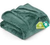 Utopia Bedding Couverture Polaire [259x228 cm, Céladon] Plaid pour Lits, Canapés, Chaises et Divans - 300 GSM Couverture Chaude, Douce et Épaisse pour Toutes Les Saisons