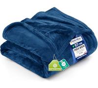 Utopia Bedding Couverture Polaire Flanelle Microfibre [200x150 cm Marine] Plaid Canapé Grande Taille 300 GSM, Doux, Léger, Respirant, Anti-Boulochage, pour Lit, Chaise et Divan, Toutes Saisons