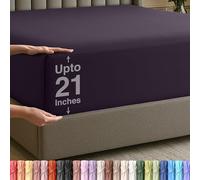 Utopia Bedding Drap-Housse à Poches Profondes King Size, Poche très Profonde, Convient aux Matelas jusqu'à 53,3 cm, Doux, Respirant, Confortable, résistant au rétrécissement et à la décoloration