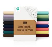 Utopia Bedding Drap Housse - Blanc, 150 x 200 cm