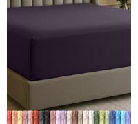 Utopia Bedding Drap-Housse King Size avec Poches Extra Profondes, Convient aux Matelas jusqu'à 53,3 cm, résistant au rétrécissement et à la décoloration, Facile d'entretien, 1 Drap-Housse à Poches